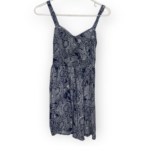 Forever 21navy white print summer Dress size XS - Picture 1 of 4